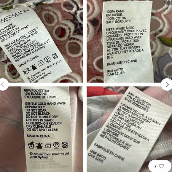 NWT Zimmermann Poppy Eyelet Short Dress - SZ 0P - Picture 6 of 8